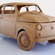 Image for article titled Cardboard Fiat 500 And Hot Rod Almost As Cool As Cardboard DB5